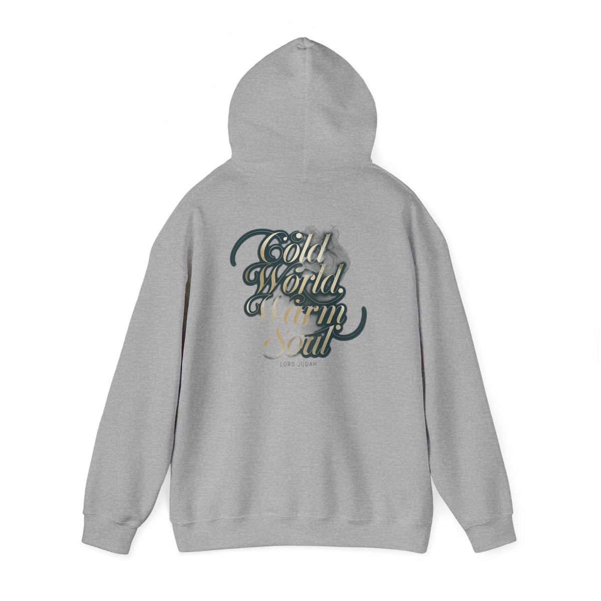Cold World Warm Soul Elegant Script Hoodie
